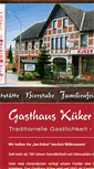 Mobile Screenshot of gasthaus-kueker.com